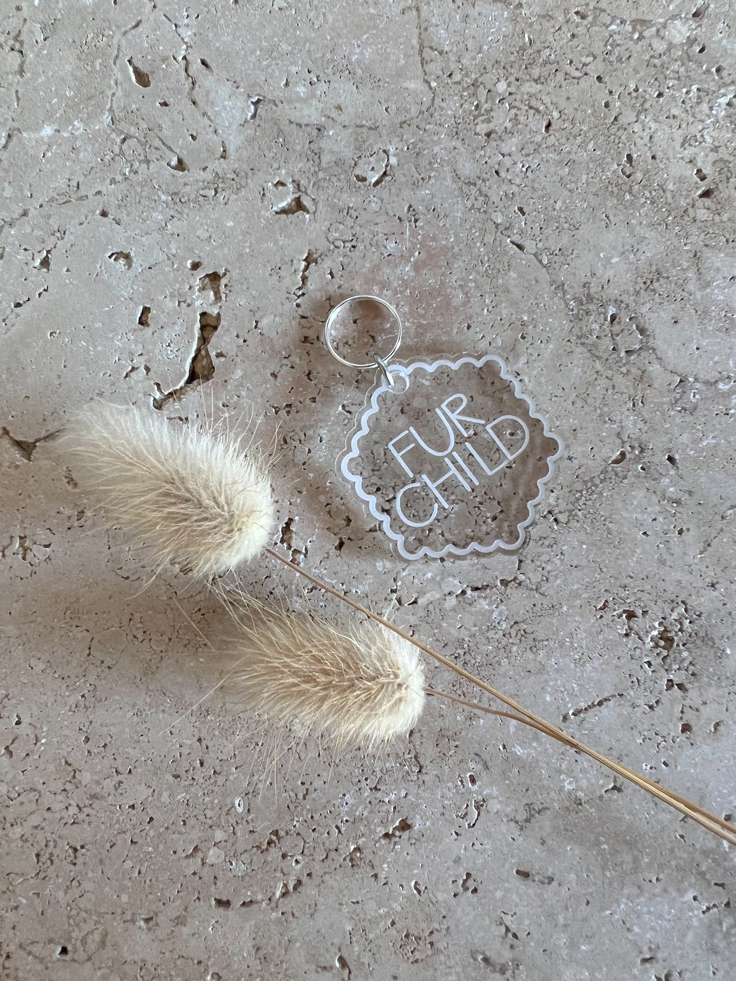 SCALLOP HEXAGON DOG TAG ~ ACCESSORY CHARM