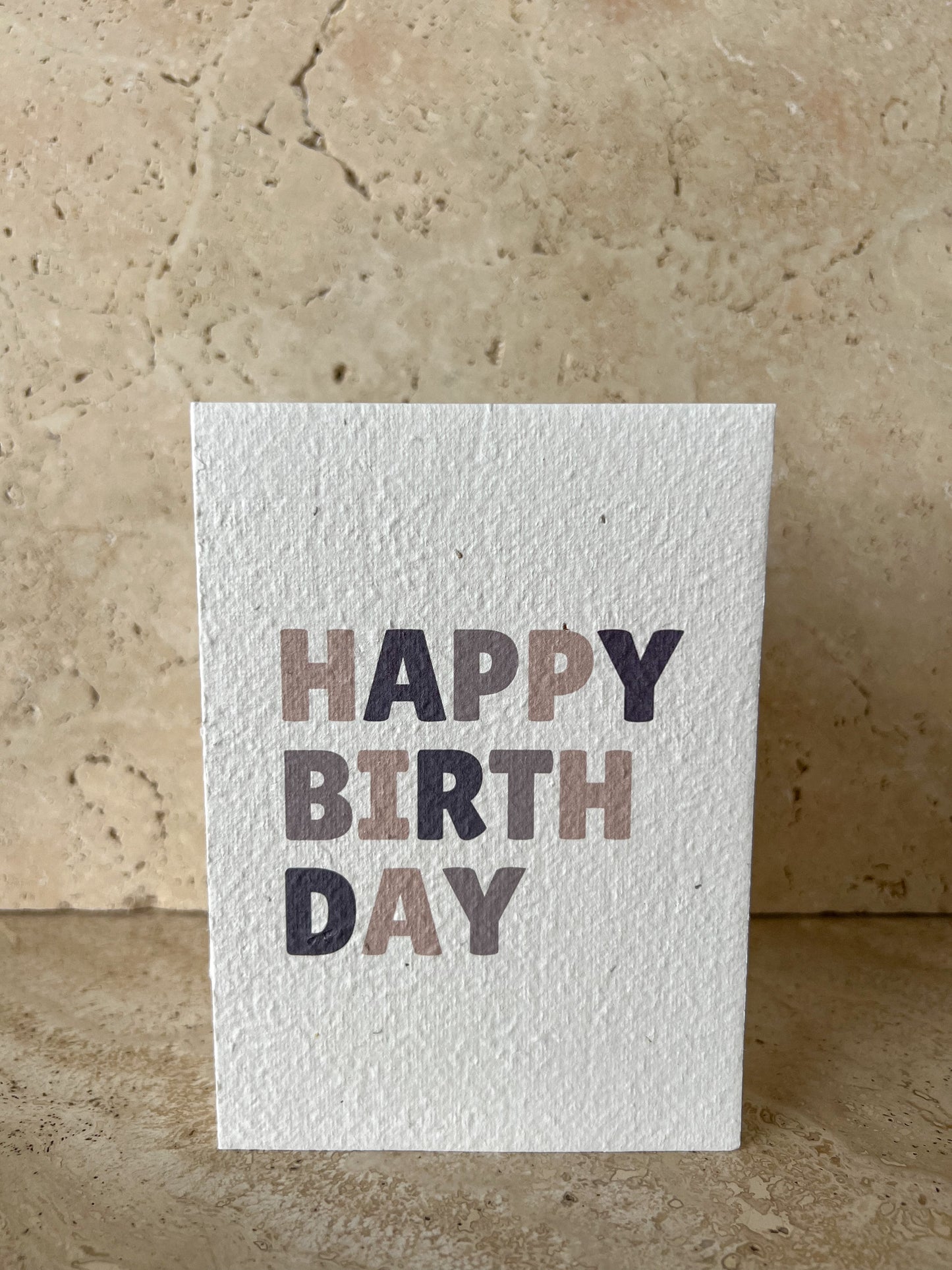 HAPPY BIRTHDAY PLANTABLE GREETING CARD