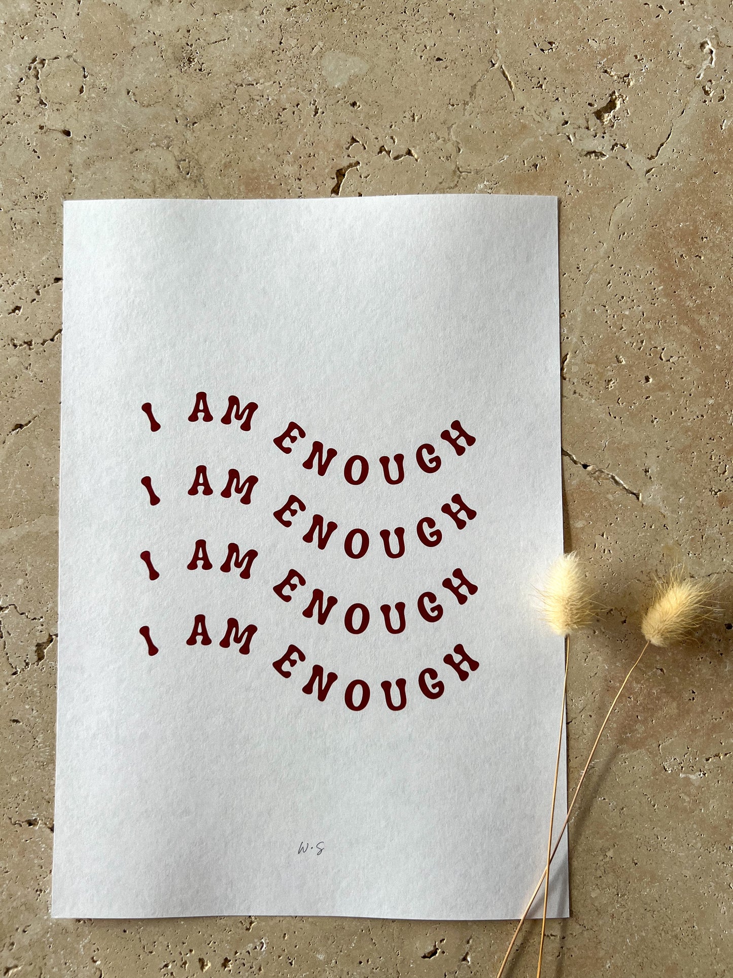 I AM ENOUGH PRINT