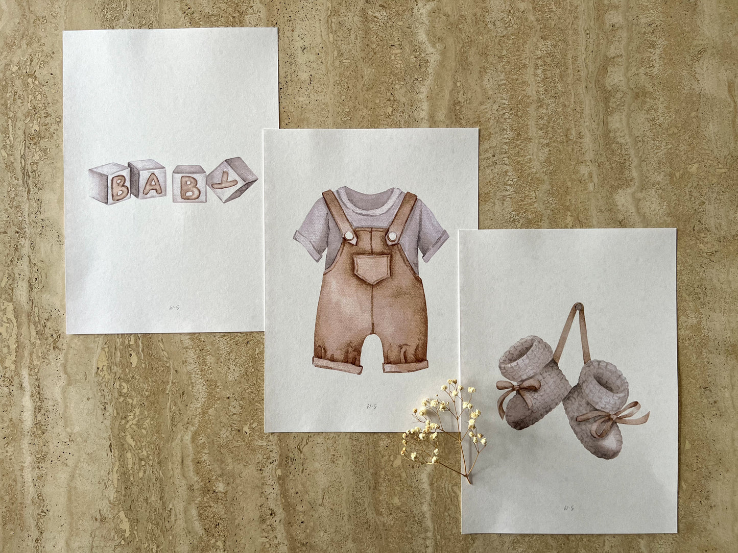 NEUTRAL NURSERY PRINT COLLECTION BY WILLOW AND SAGE CO