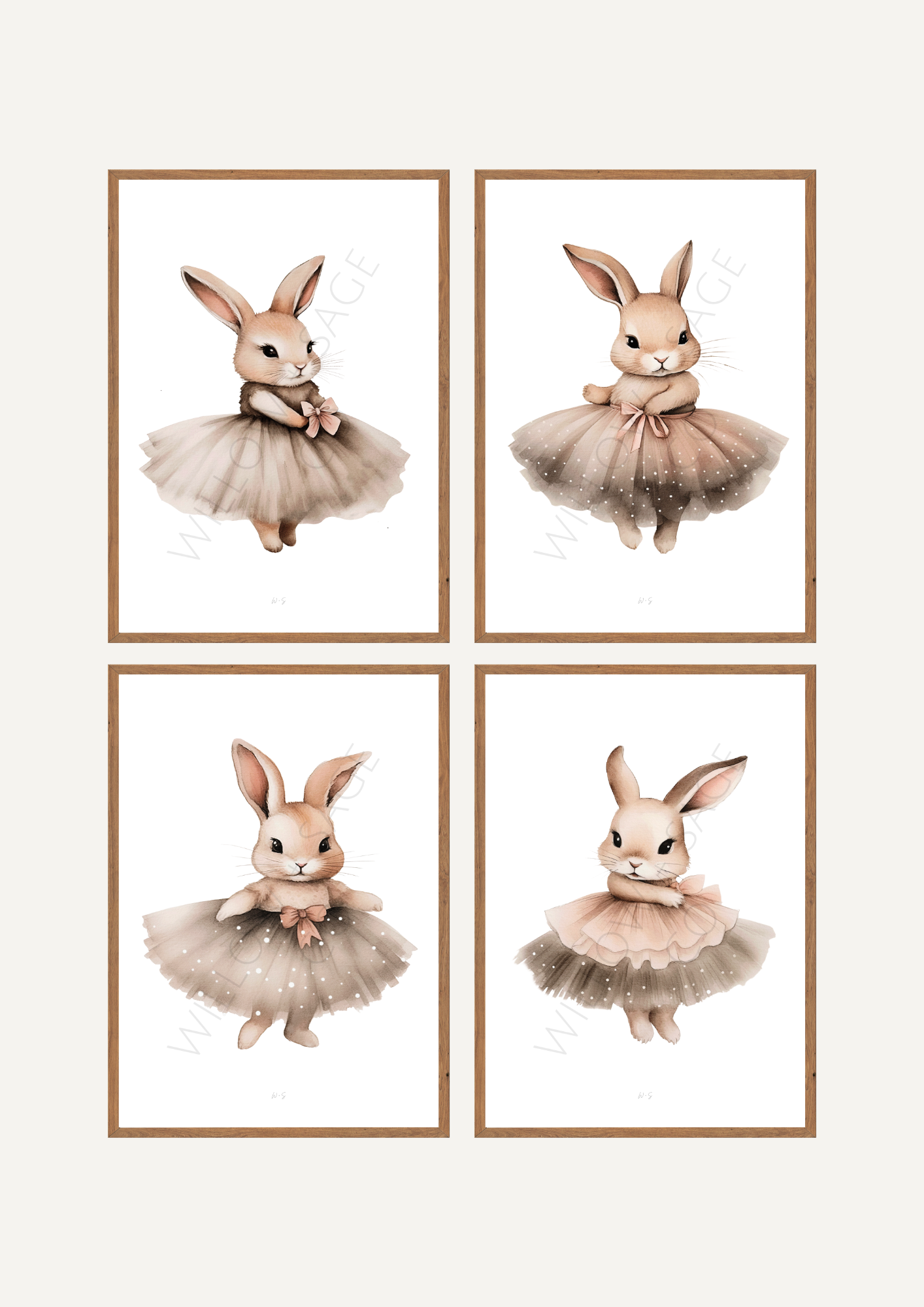 BALLERINA BUNNY PRINT COLLECTION