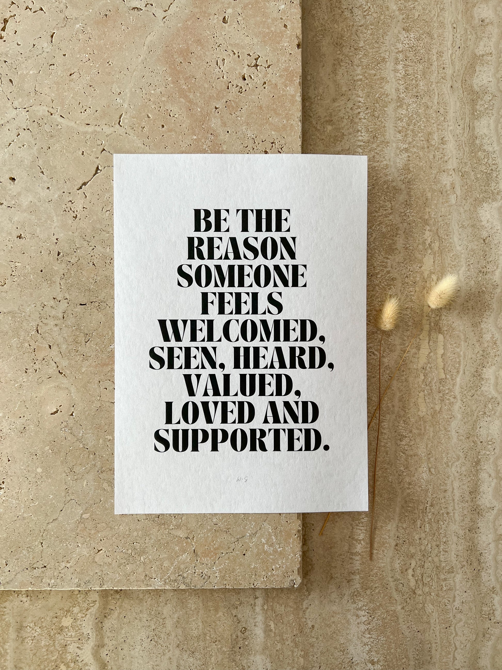 BE THE REASON PRINT