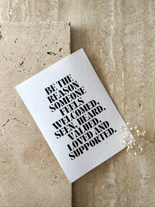 BE THE REASON PRINT