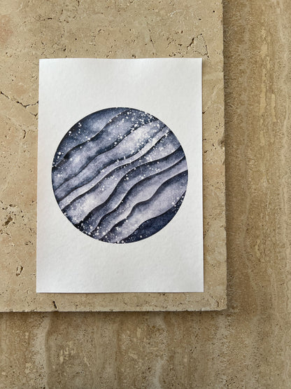 BLUE PLANET SPACE BEARS PRINT COLLECTION BY WILLOW AND SAGE CO