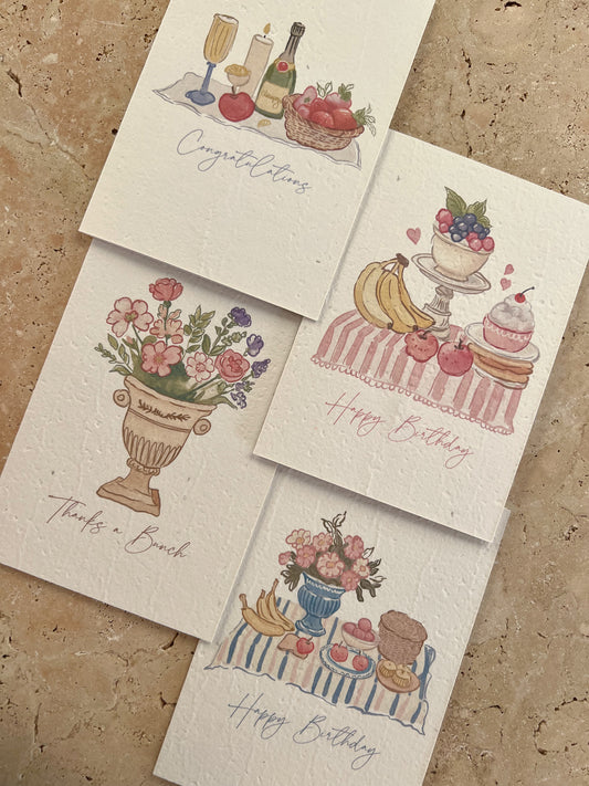 SUNDAY BRUNCH PLANTABLE GREETING CARDS