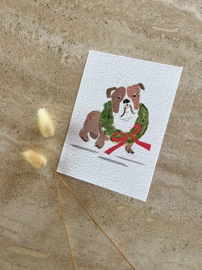 CHRISTMAS DOGS PLANTABLE GREETING CARDS