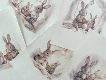 BUNNY READING PRINT COLLECTION