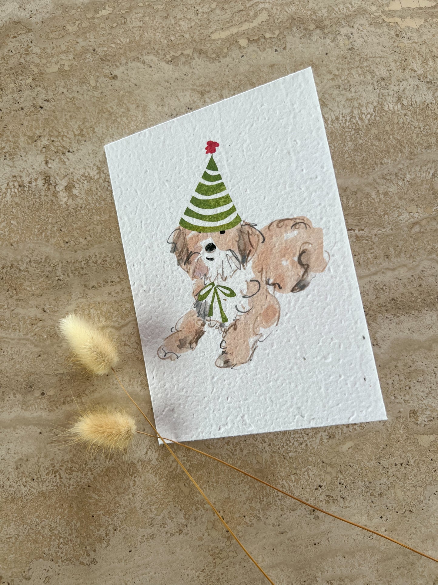 CHRISTMAS DOGS PLANTABLE GREETING CARDS