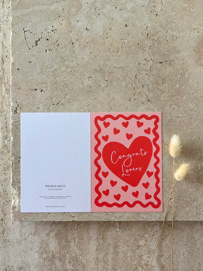 CONGRATS LOVERS PREMIUM GREETING CARDS