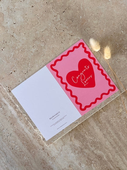 CONGRATS LOVERS PREMIUM GREETING CARDS
