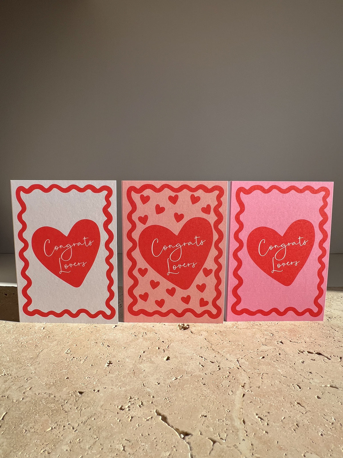 CONGRATS LOVERS PREMIUM GREETING CARDS