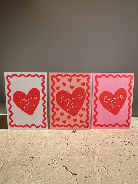 CONGRATS LOVERS PREMIUM GREETING CARDS