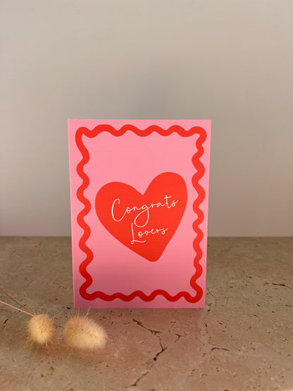 CONGRATS LOVERS PREMIUM GREETING CARDS