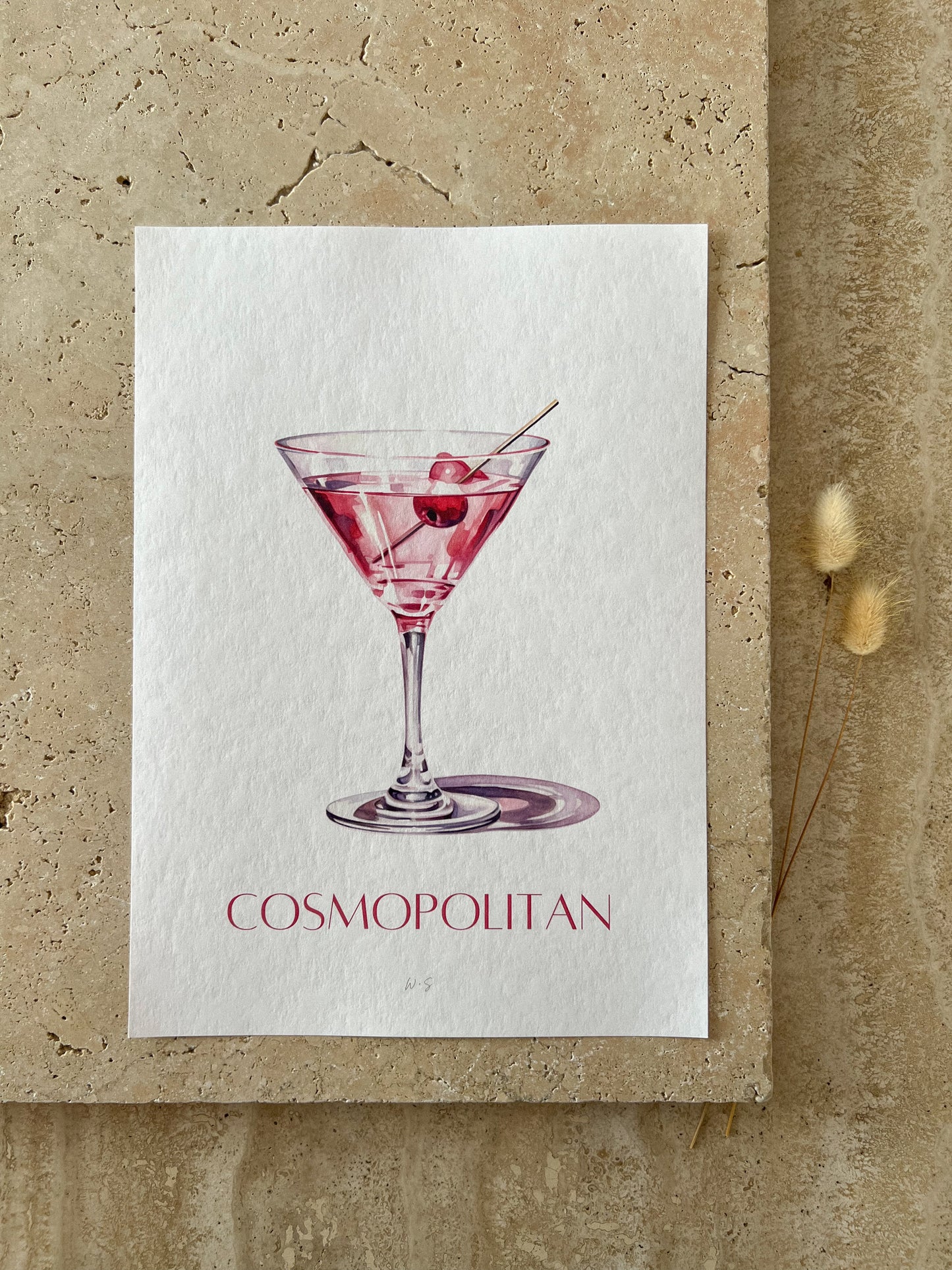 COSMOPOLITAN COCKTAIL PRINT