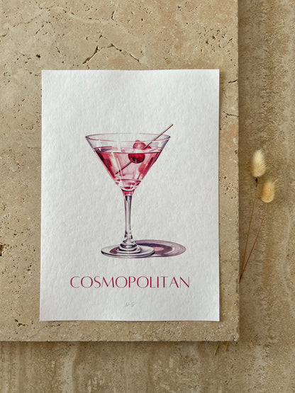 COSMOPOLITAN COCKTAIL PRINT