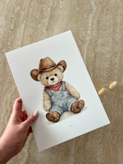 LITTLE WRANGLERS | WILD WEST FRIENDS | NURSERY PRINT COLLECTION | WESTERN ANIMAL WALL ART