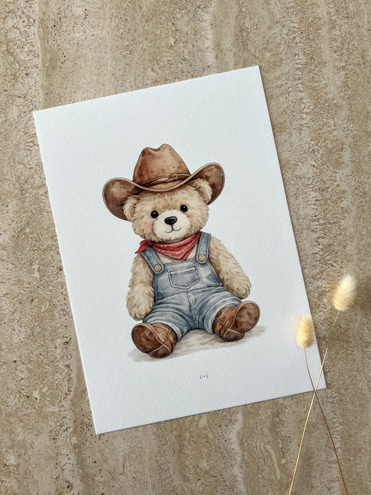 LITTLE WRANGLERS | WILD WEST FRIENDS | NURSERY PRINT COLLECTION | WESTERN ANIMAL WALL ART