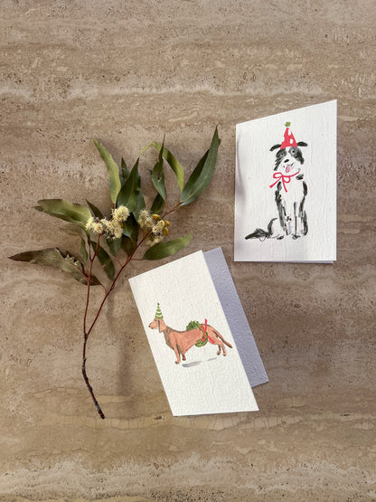 CHRISTMAS DOGS PLANTABLE GREETING CARDS