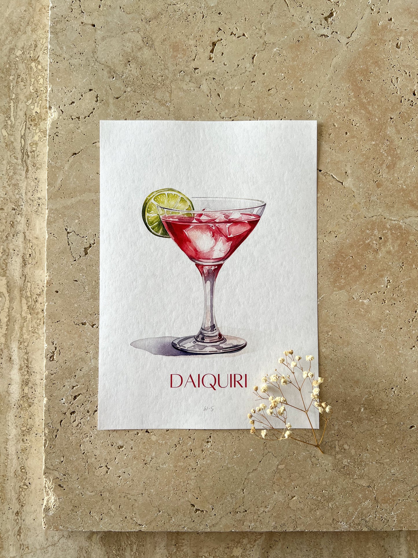 DAIQUIRI COCKTAIL PRINT COLLECTION BY WILLOW AND SAGE CO