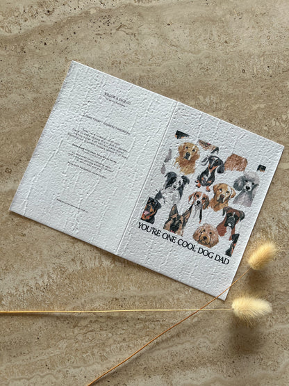 YOU'RE ONE COOL DOG DAD PLANTABLE GREETING CARD BY WILLOW & SAGE CO
