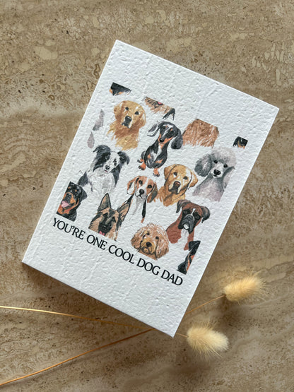 YOU'RE ONE COOL DOG DAD PLANTABLE GREETING CARD BY WILLOW & SAGE CO