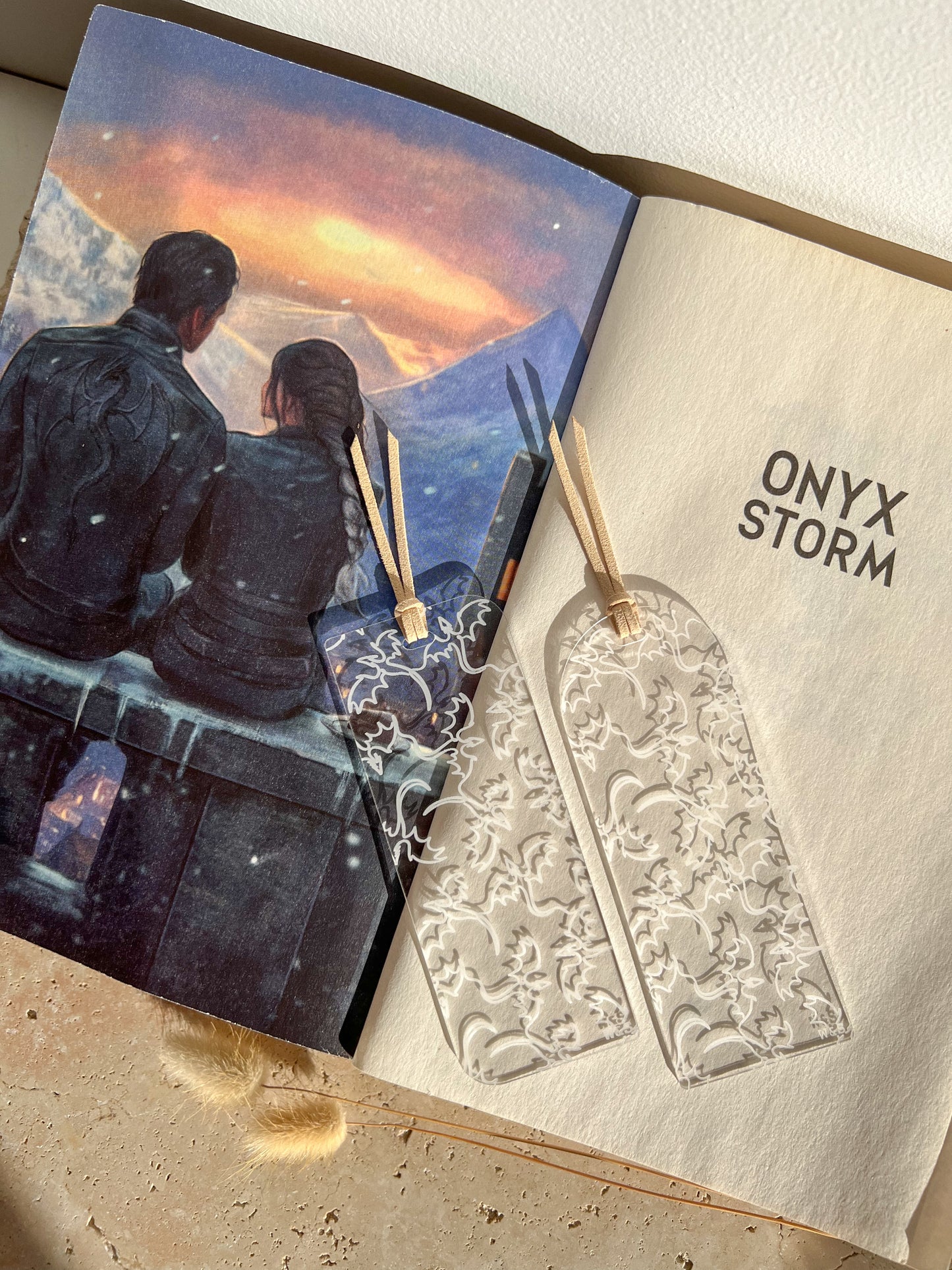 DRAGON ONYX STORM BOOKMARKS BY WILLOW & SAGE CO