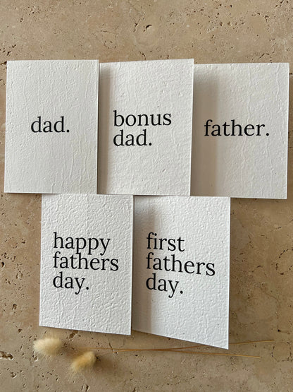 FATHERS DAY PLANTABLE GREETING CARDS