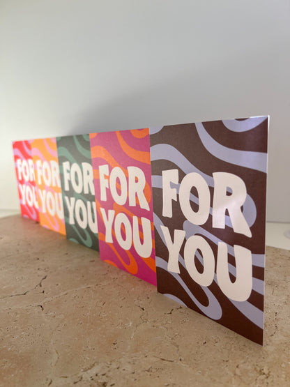 FOR YOU PREMIUM GREETING CARD | GROOVY CARD