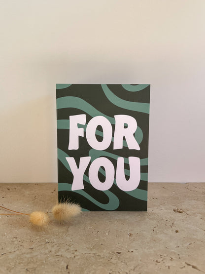 FOR YOU PREMIUM GREETING CARD | GROOVY CARD