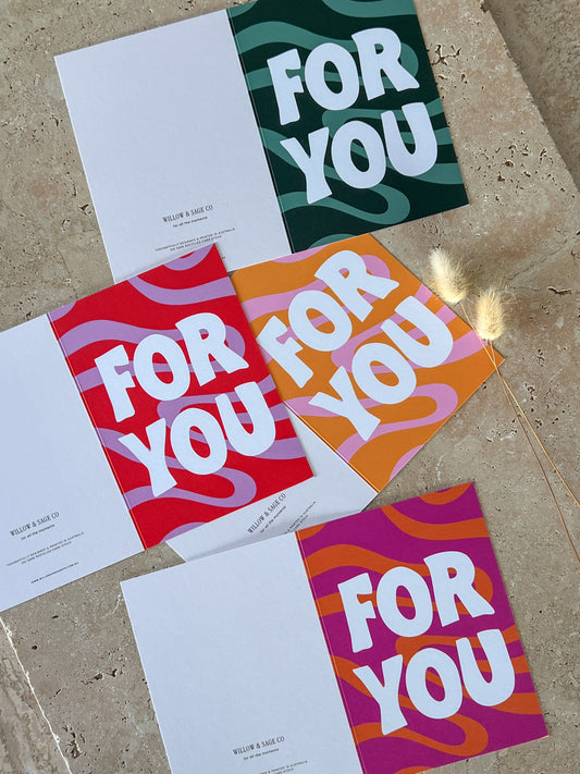 FOR YOU PREMIUM GREETING CARD | GROOVY CARD