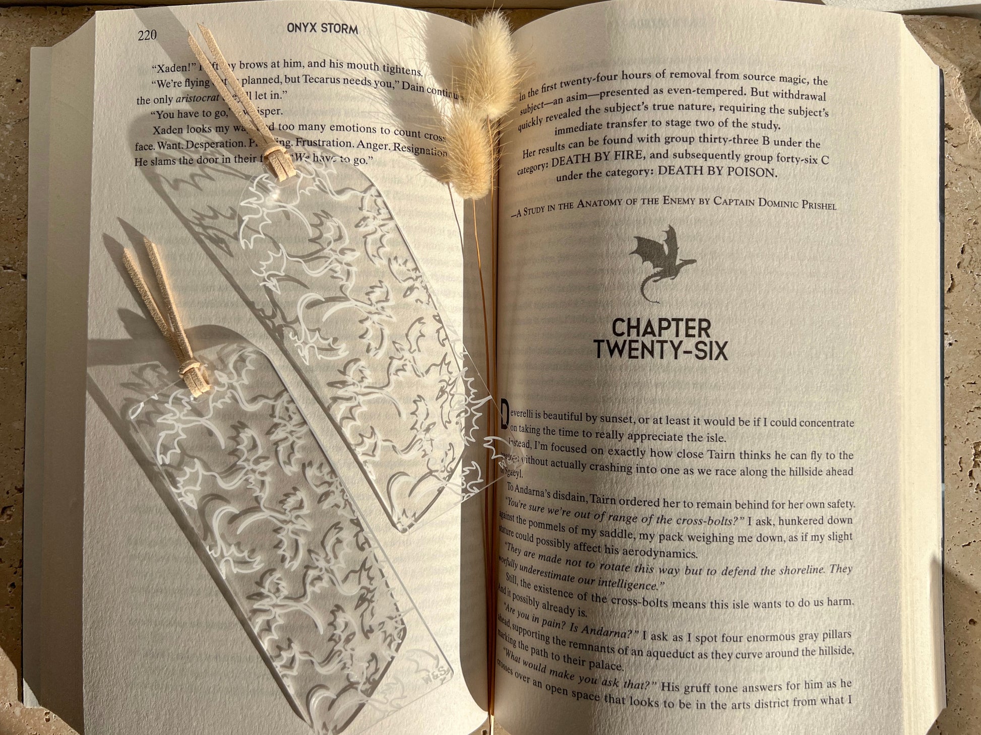 FOURTH WING, IRON FLAME, ONYX STORM INSPIRED BOOKMARKS BY WILLOW & SAGE CO