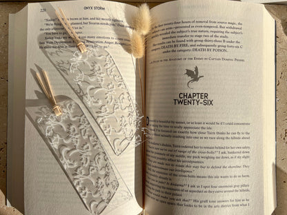 FOURTH WING, IRON FLAME, ONYX STORM INSPIRED BOOKMARKS BY WILLOW & SAGE CO