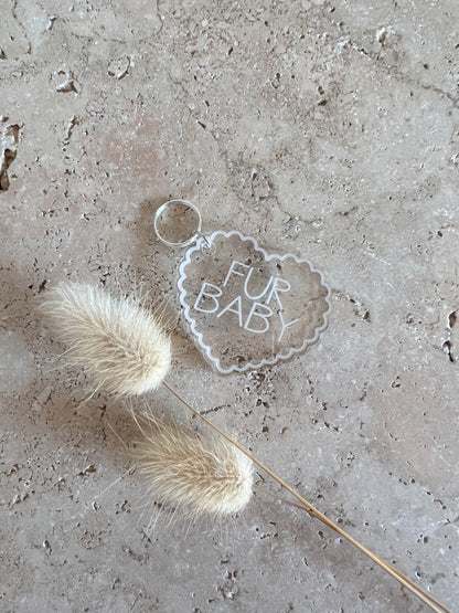 SCALLOP HEART DOG TAG ~ ACCESSORY CHARM