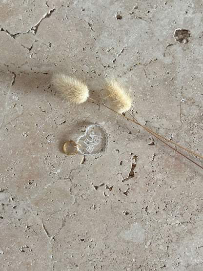 SCALLOP HEART DOG TAG ~ PET TAG ~ ACCESSORY CHARM