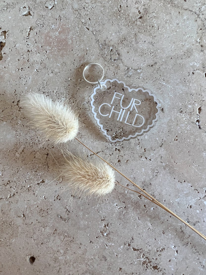 SCALLOP HEART DOG TAG ~ ACCESSORY CHARM