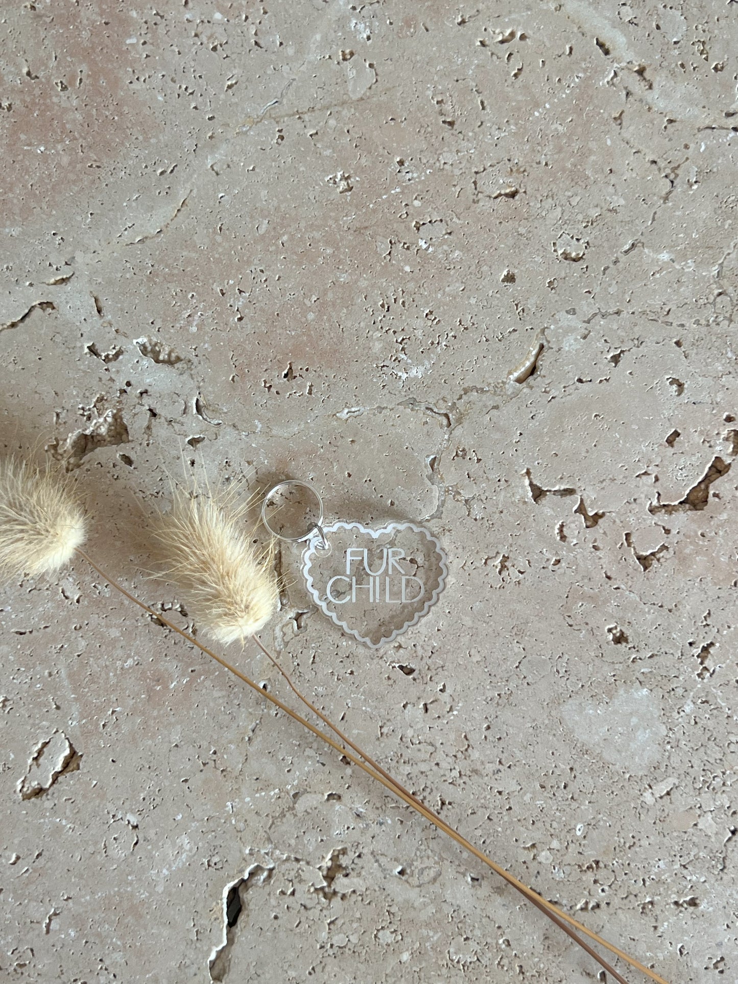 SCALLOP HEART DOG TAG ~ PET TAG ~ ACCESSORY CHARM