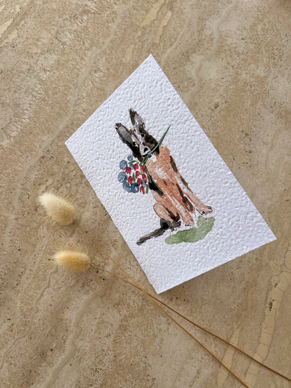 DOGS WITH FLOWERS PLANTABLE GREETING CARDS