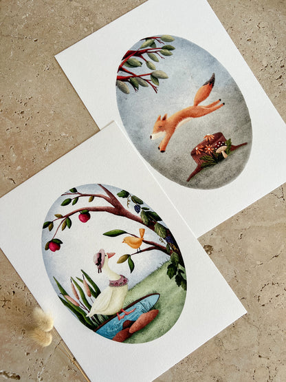 VINTAGE FOX & GOOSE PRINT COLLECTION