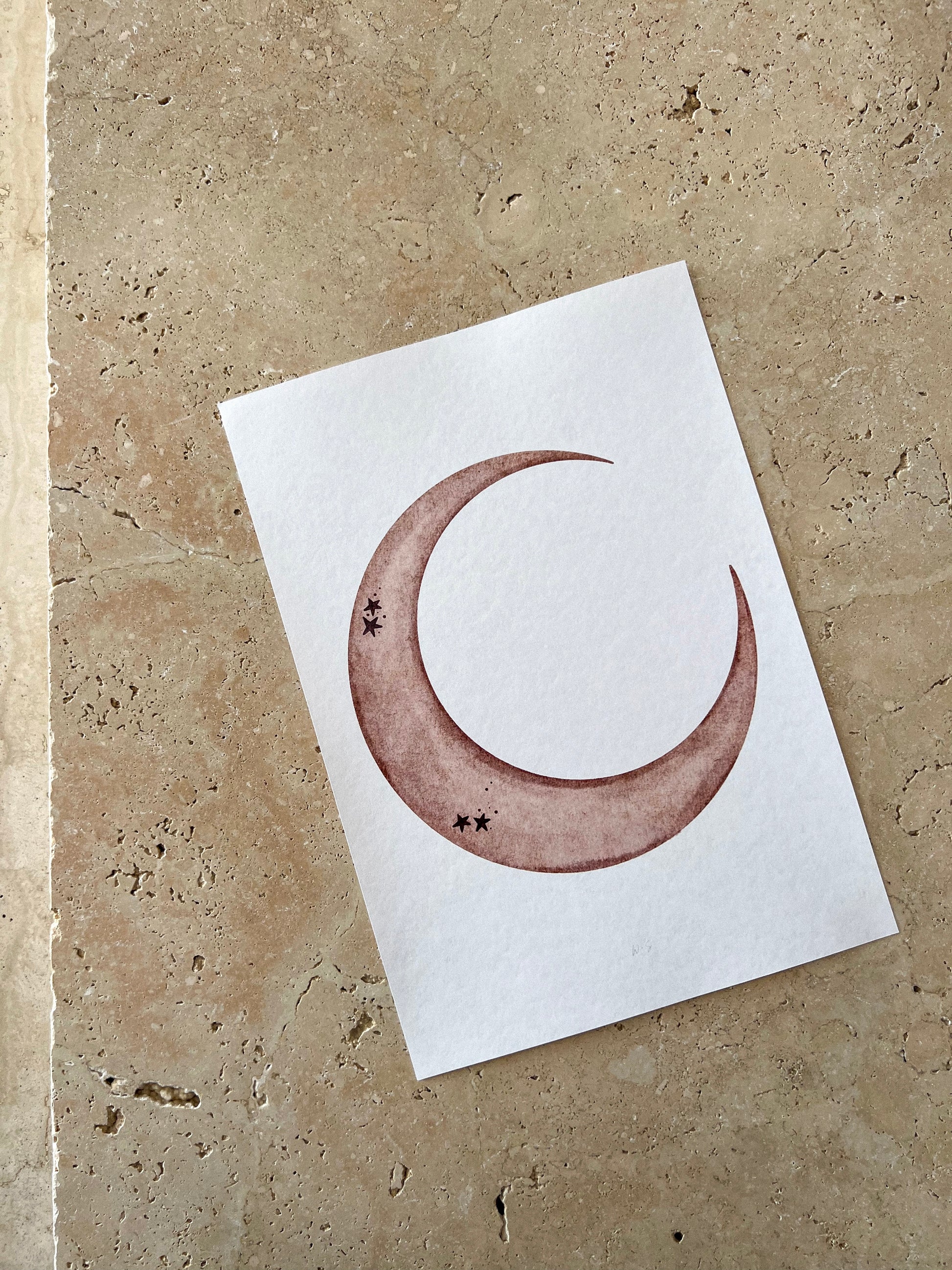 HALF MOON SPACE BEARS PRINT COLLECTION BY WILLOW AND SAGE CO