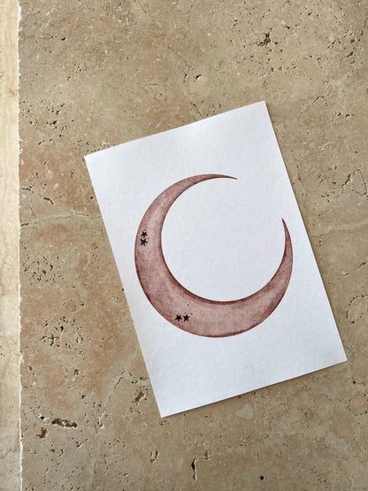 HALF MOON SPACE BEARS PRINT COLLECTION BY WILLOW AND SAGE CO