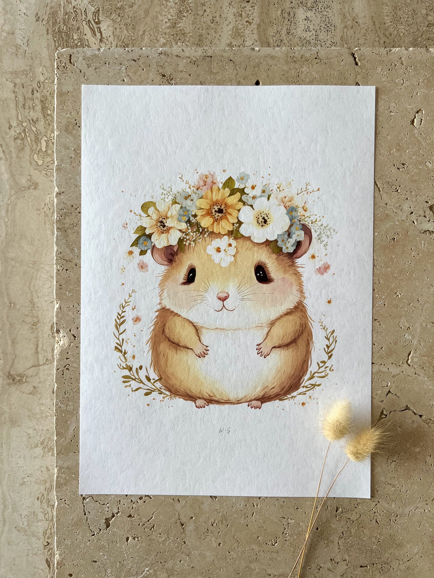 HAMSTER PASTEL ANIMAL NURSERY PRINT COLLECTION