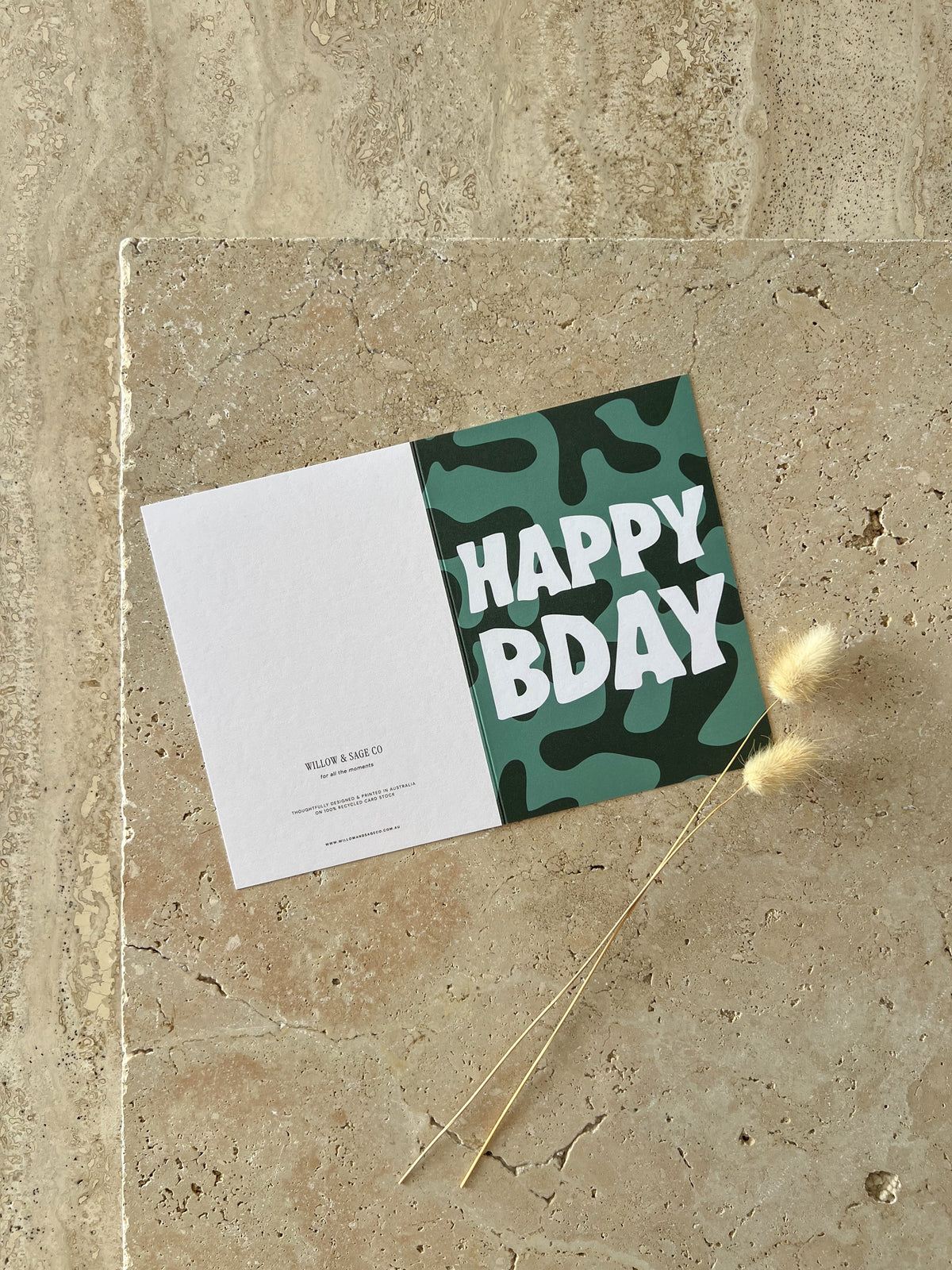 HAPPY BDAY PREMIUM GREETING CARD | GROOVY BIRTHDAY CARD