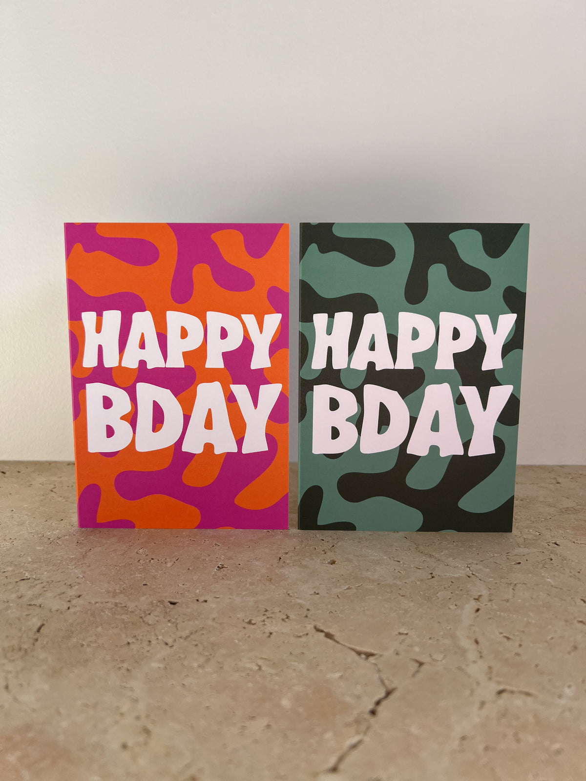HAPPY BDAY PREMIUM GREETING CARD | GROOVY BIRTHDAY CARD