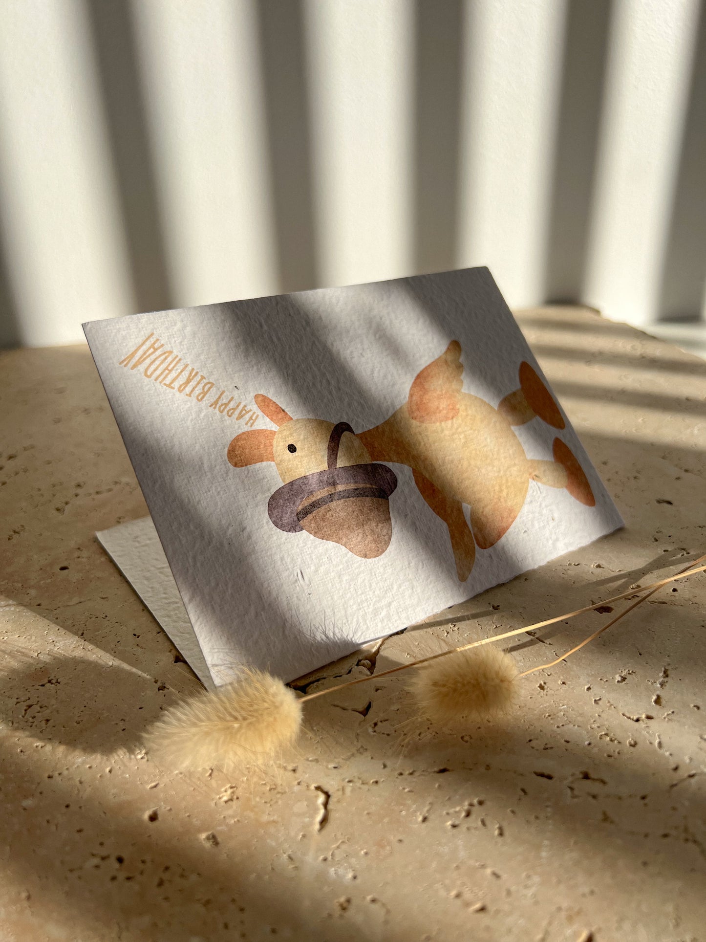 HAPPY BIRTHDAY DUCK PLANTABLE GREETING CARD BY WILLOW AND SAGE CO
