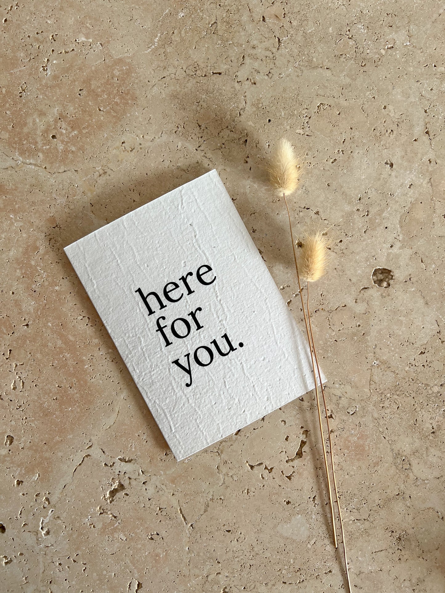 HERE FOR YOU PLANTABLE GREETING CARD