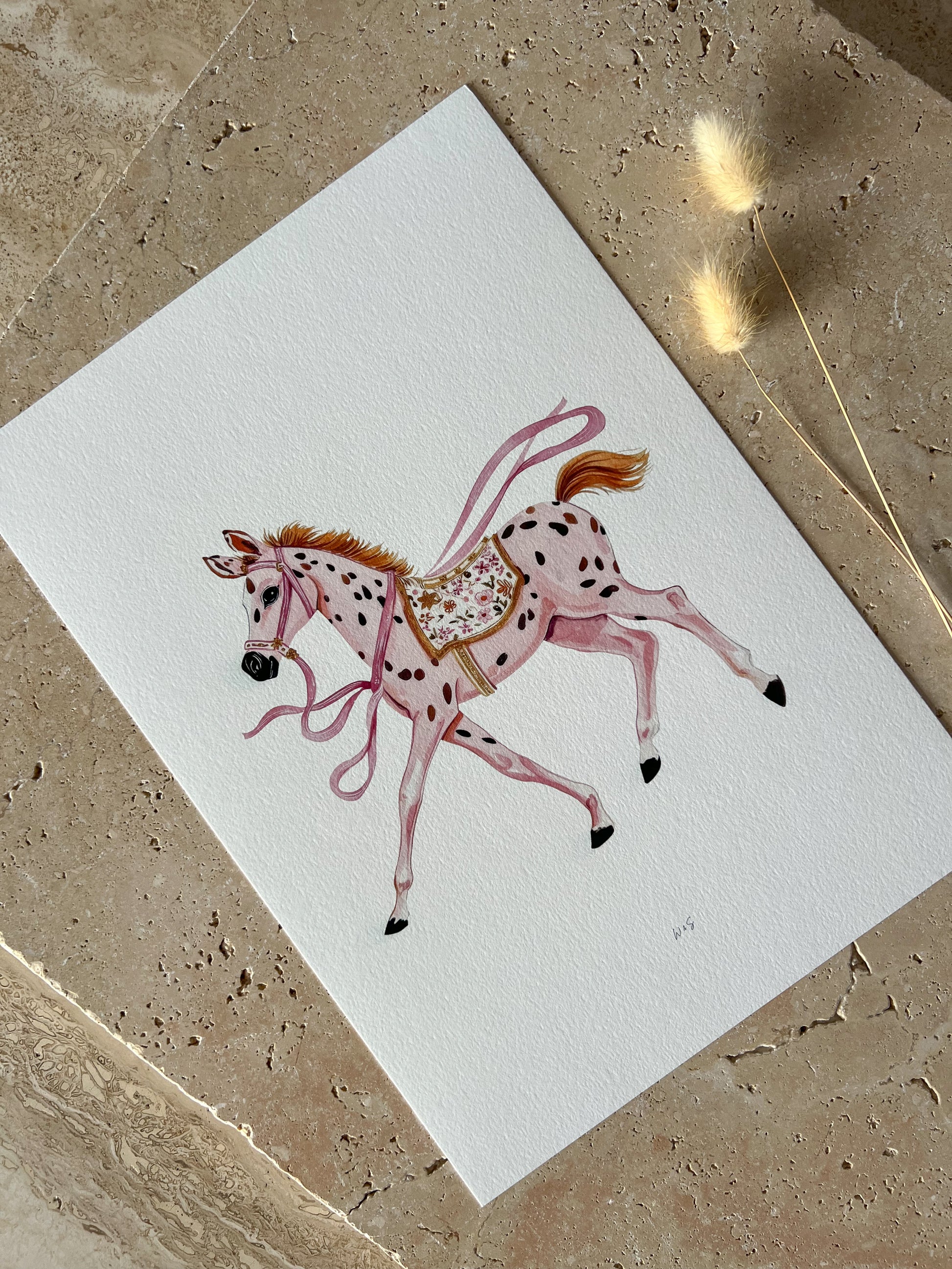 HORSE LITTLE BLUSH RODEO PRINT COLLECTION BY WILLOW AND SAGE CO