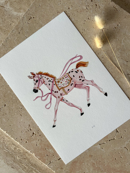 HORSE LITTLE BLUSH RODEO PRINT COLLECTION BY WILLOW AND SAGE CO