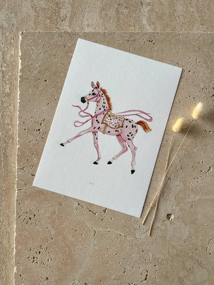 HORSE LITTLE BLUSH RODEO PRINT COLLECTION BY WILLOW & SAGE CO