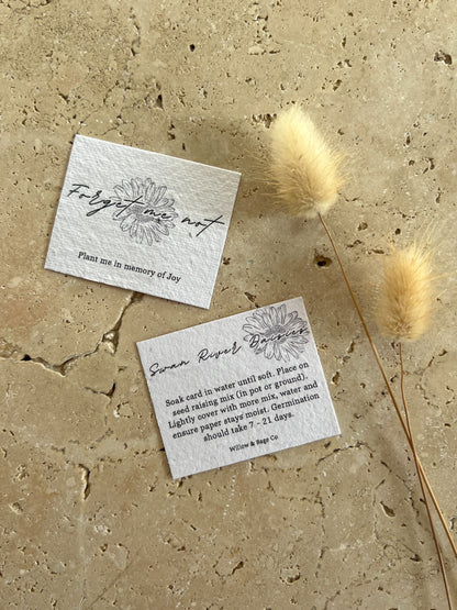 MEMORIAL PLANTABLE CARDS ~ CUSTOMISED