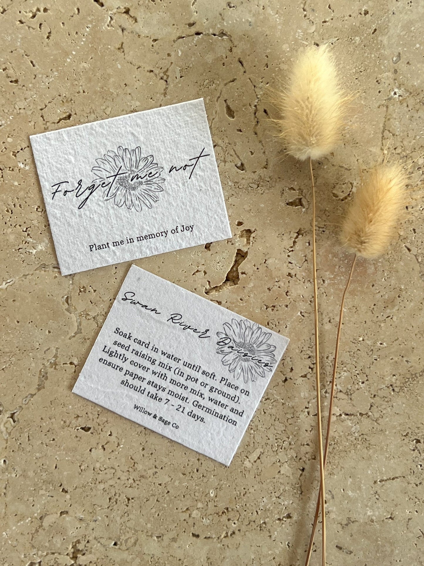 MEMORIAL PLANTABLE CARDS ~ CUSTOMISED